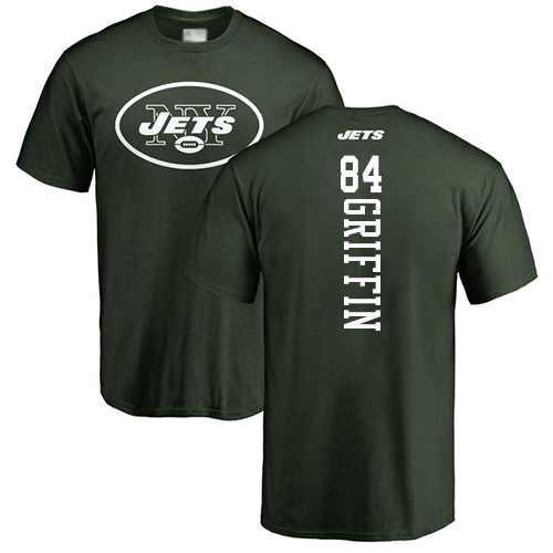 New York Jets Men Green Ryan Griffin Backer NFL Football #84 T Shirt